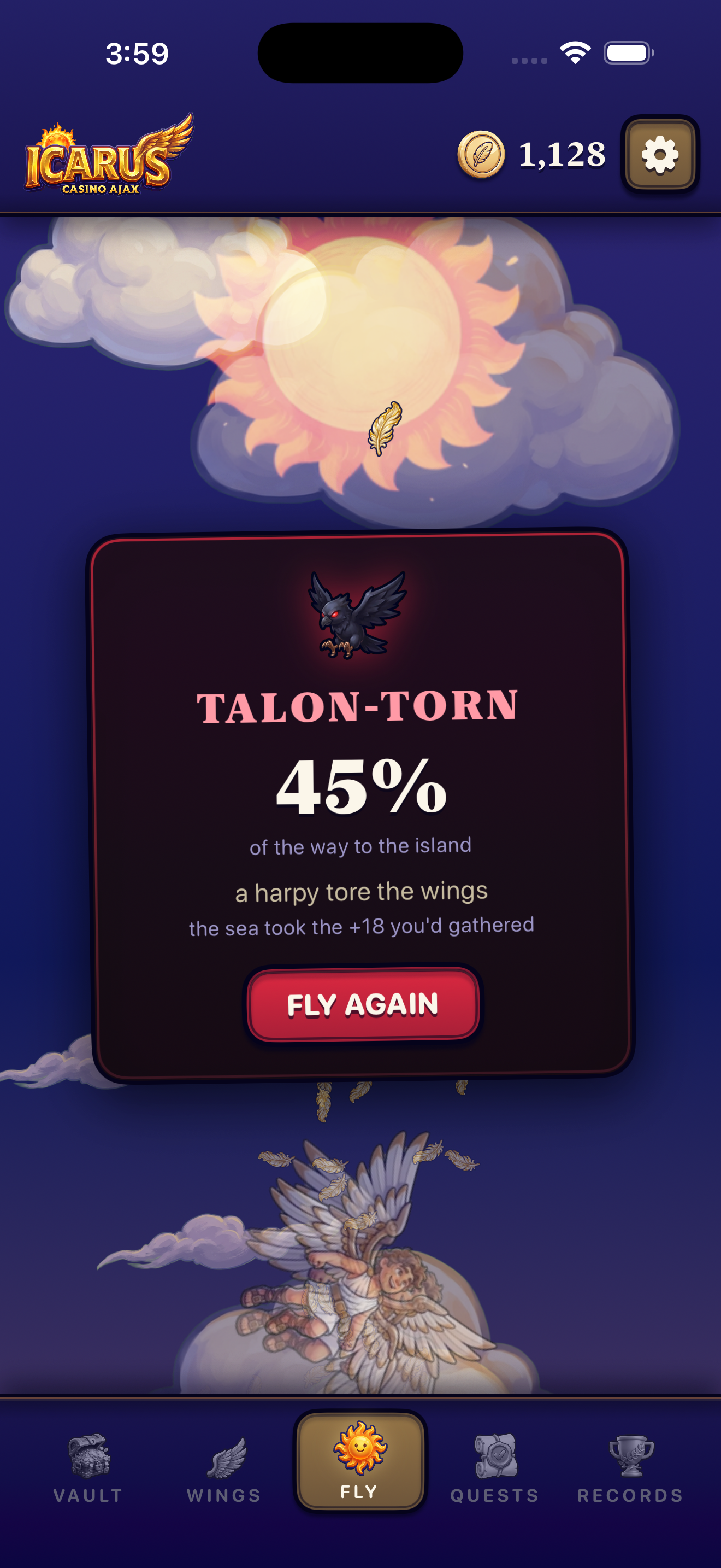 Talon-torn — the sky names its kill